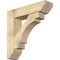 Ekena Millwork Merced Slat Rough Sawn Bracket w/ Offset Brace, Douglas Fir, 8"W x 32"D x 32"H BKT0806X32X32MRC06RDF - alternate 1
